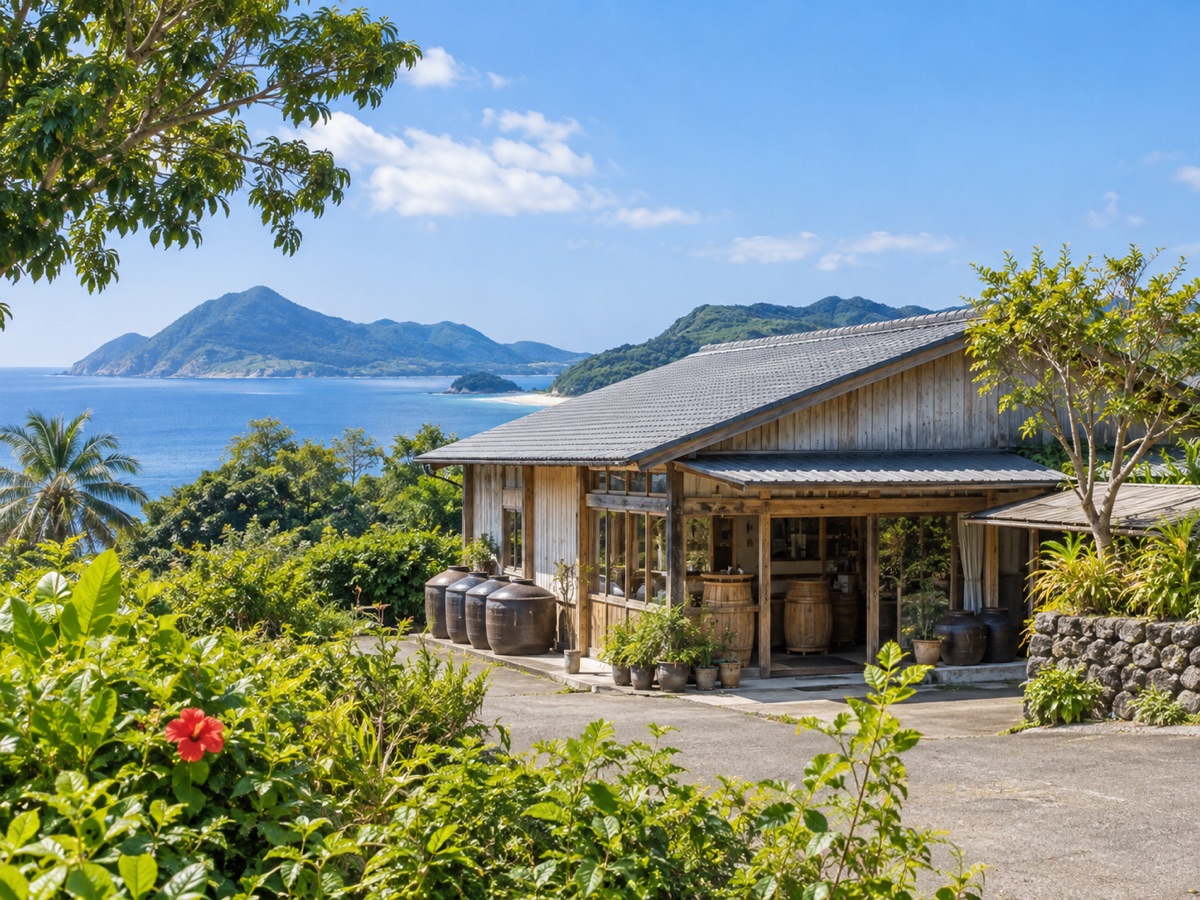 加計呂麻島の集落と自然